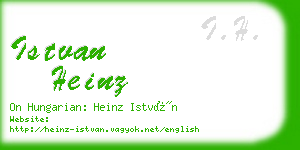 istvan heinz business card